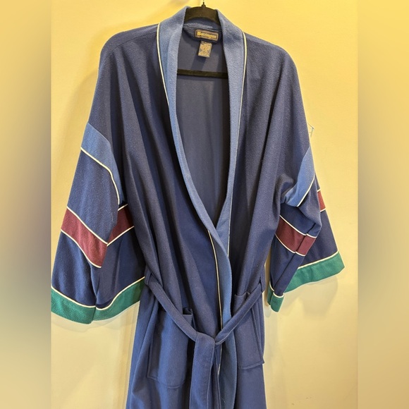 Barrington Blue Striped Robe - Picture 5 of 5